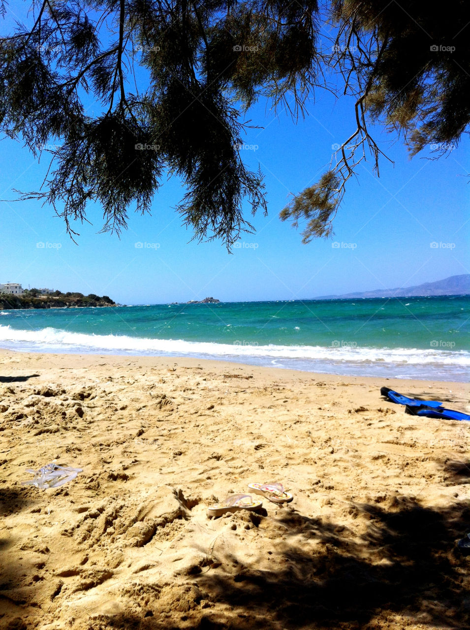 beach greece naxos sandy by cpilichos