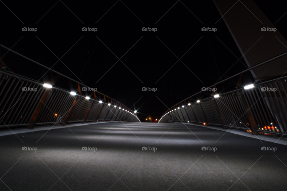 night lights bridge railings by leonbritton123