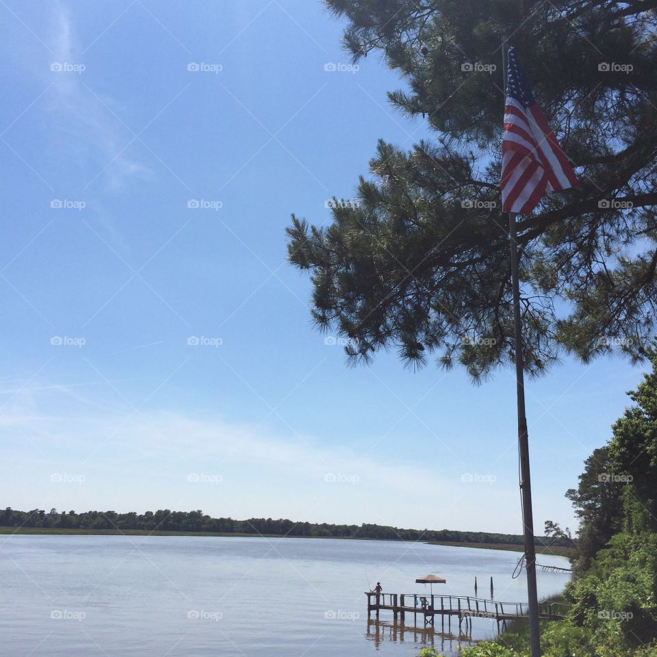 Flag at the River