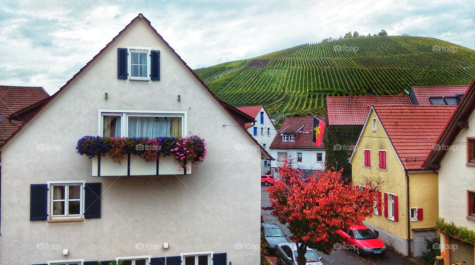 Village with hills, Stuttgart,Germany