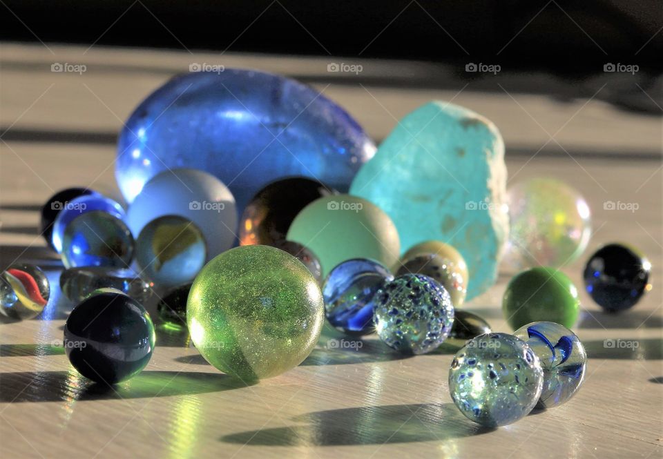 Beautiful, colored pebbles