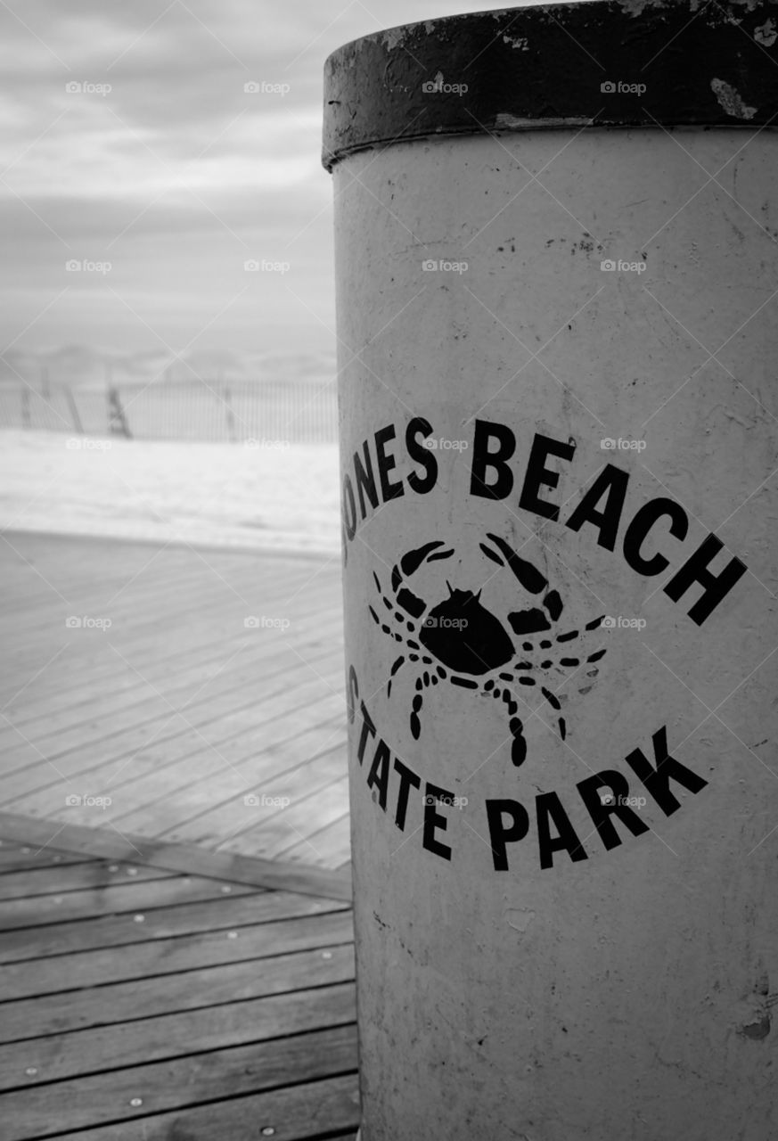 Monochromatic Jones Beach State Park, Beach Photo Black And White 