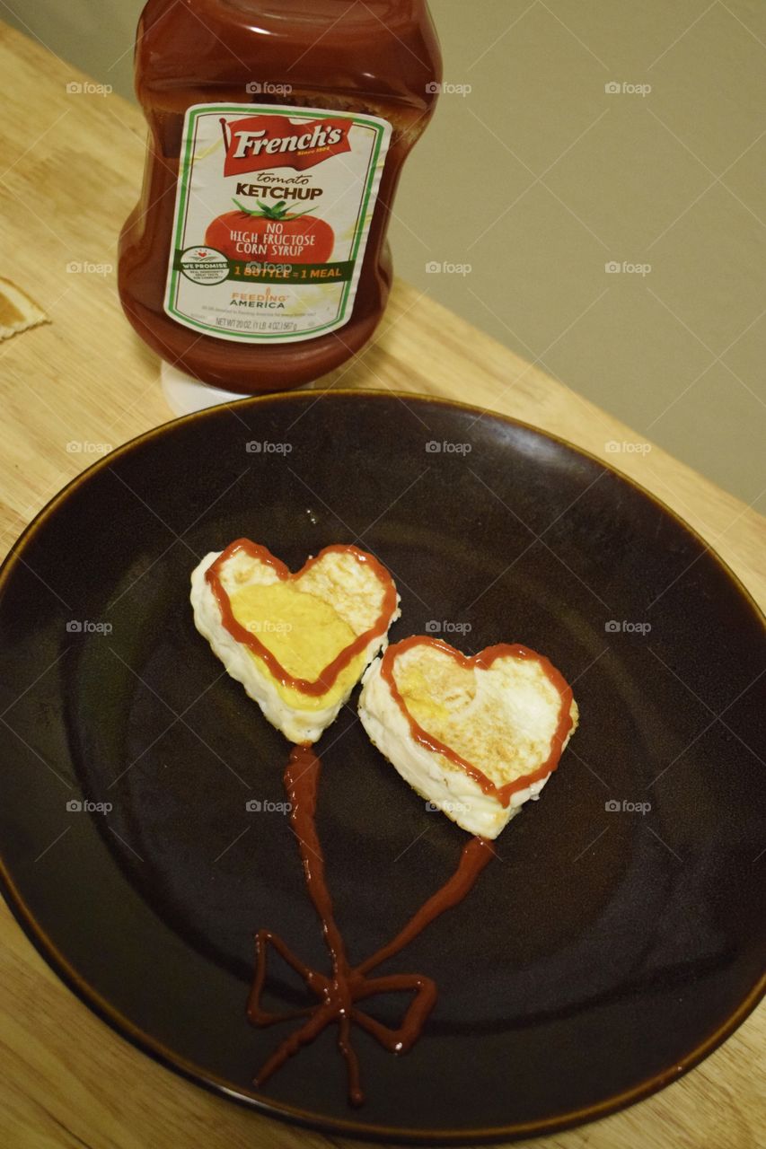 French's ketchup and eggs