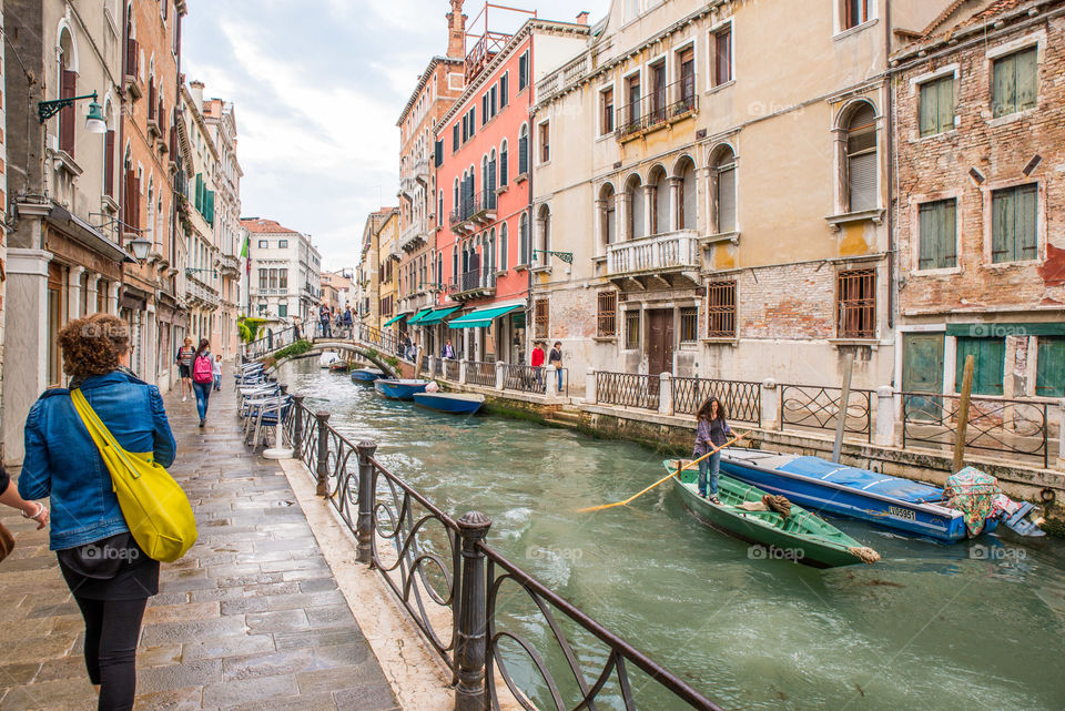 Canal, City, Gondola, Street, Venetian