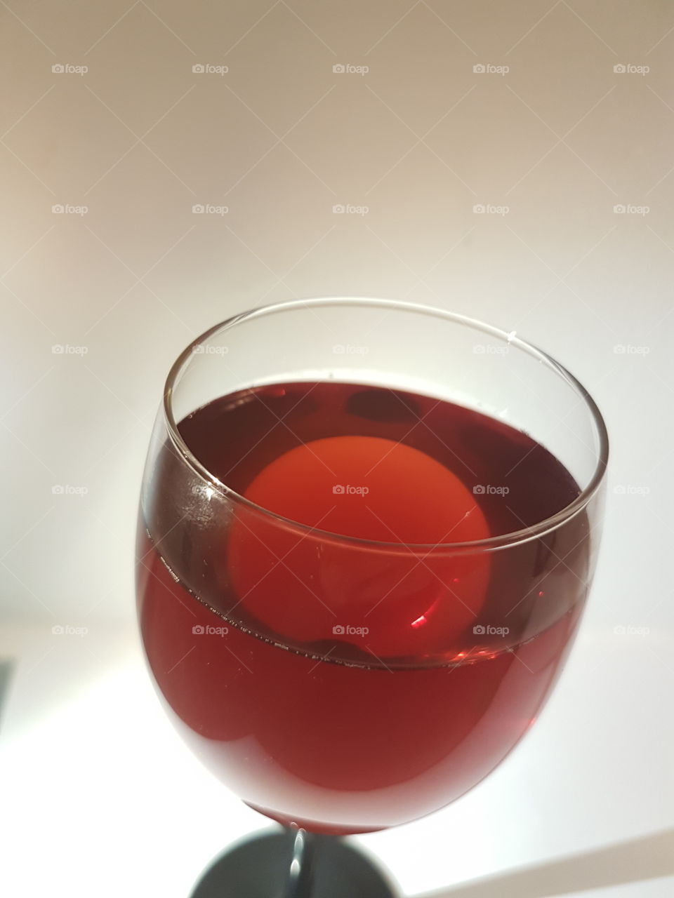 red glass of wine