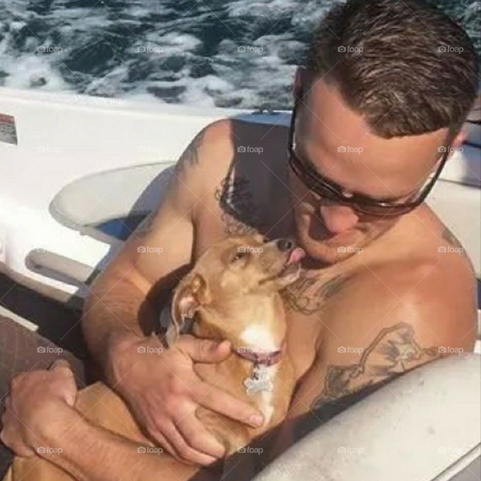 puppy love.. I'm on a boat!