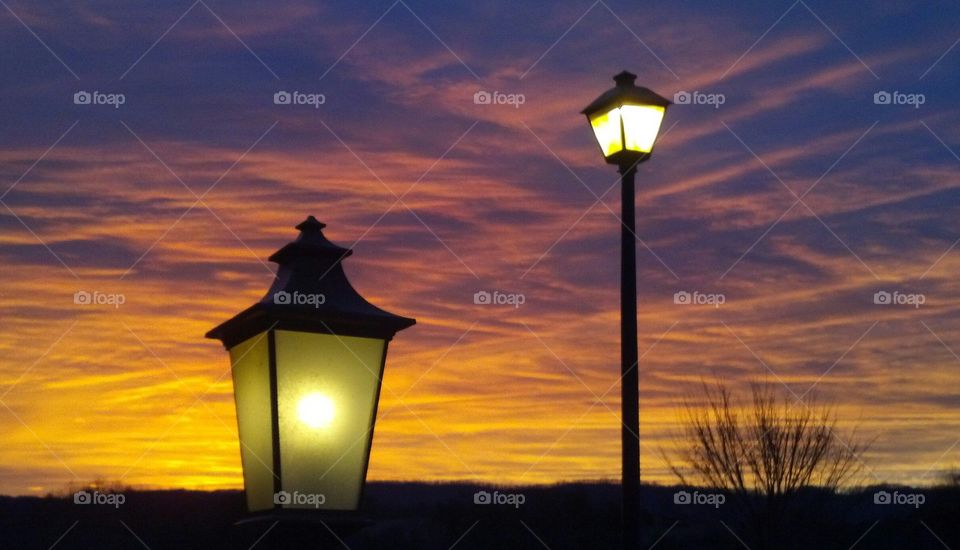 Morning lights. stepped outside...Wow!