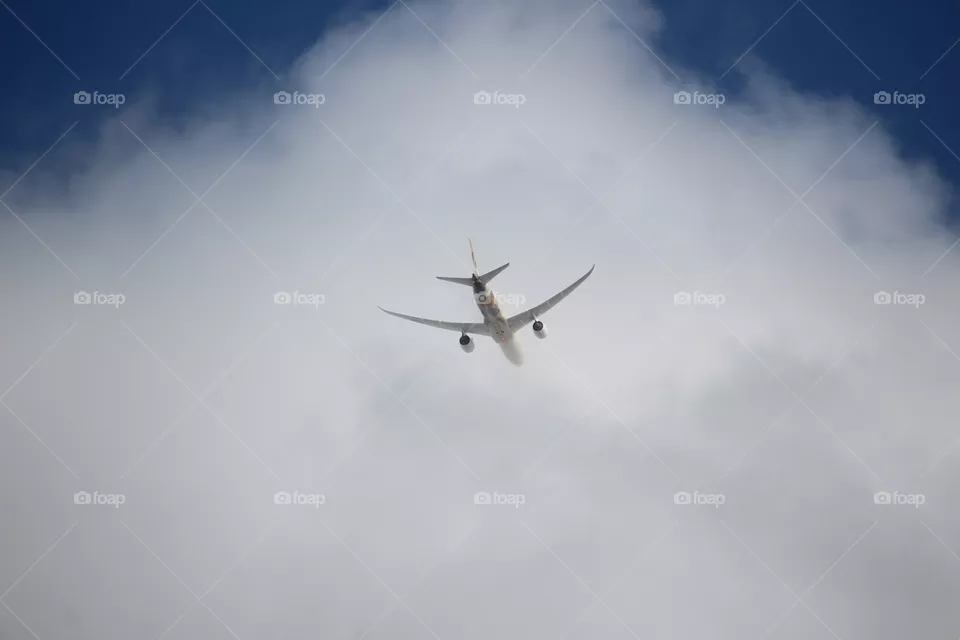 Ready to disappear in clouds.