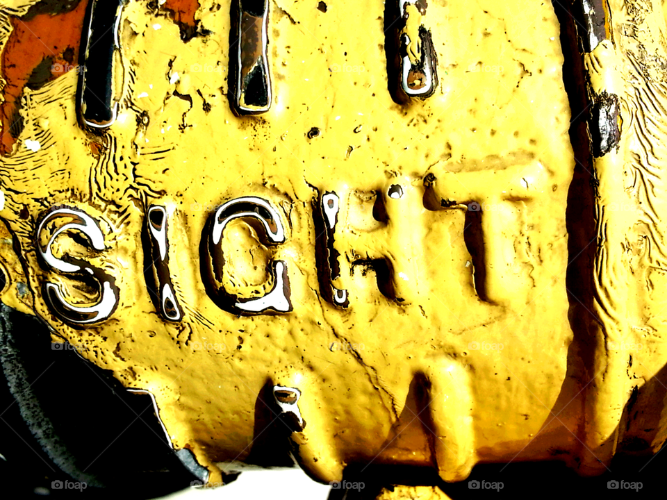 word "sight" on tower viewer close up at San Diego Bay