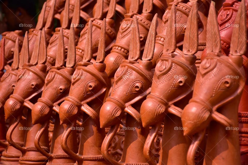 Terracotta horse of Bishnupur