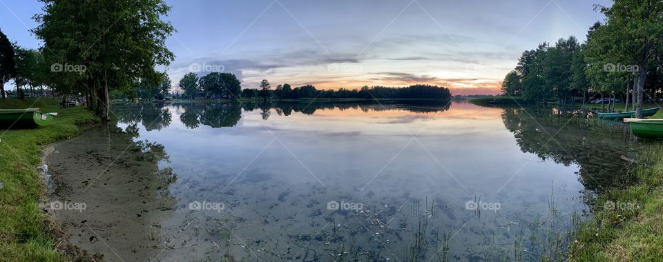 Reflection on lake