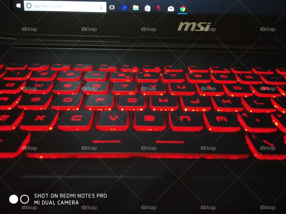 Red Lit Keyboard