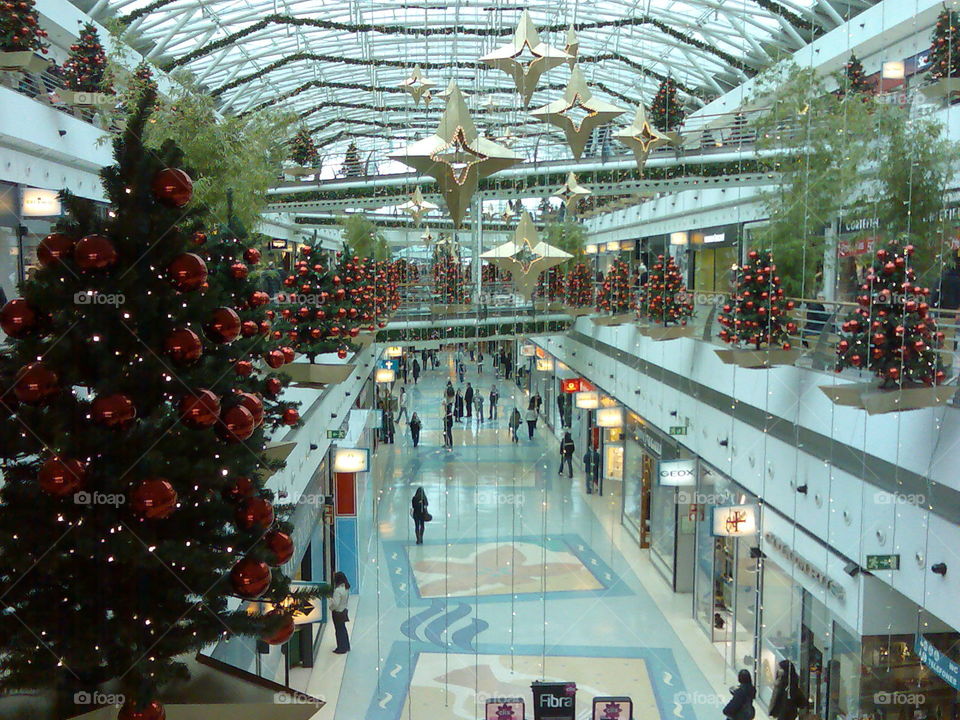 # Mall# Shopping mall#Lisbon# Portugal# Food court#christmas tree#