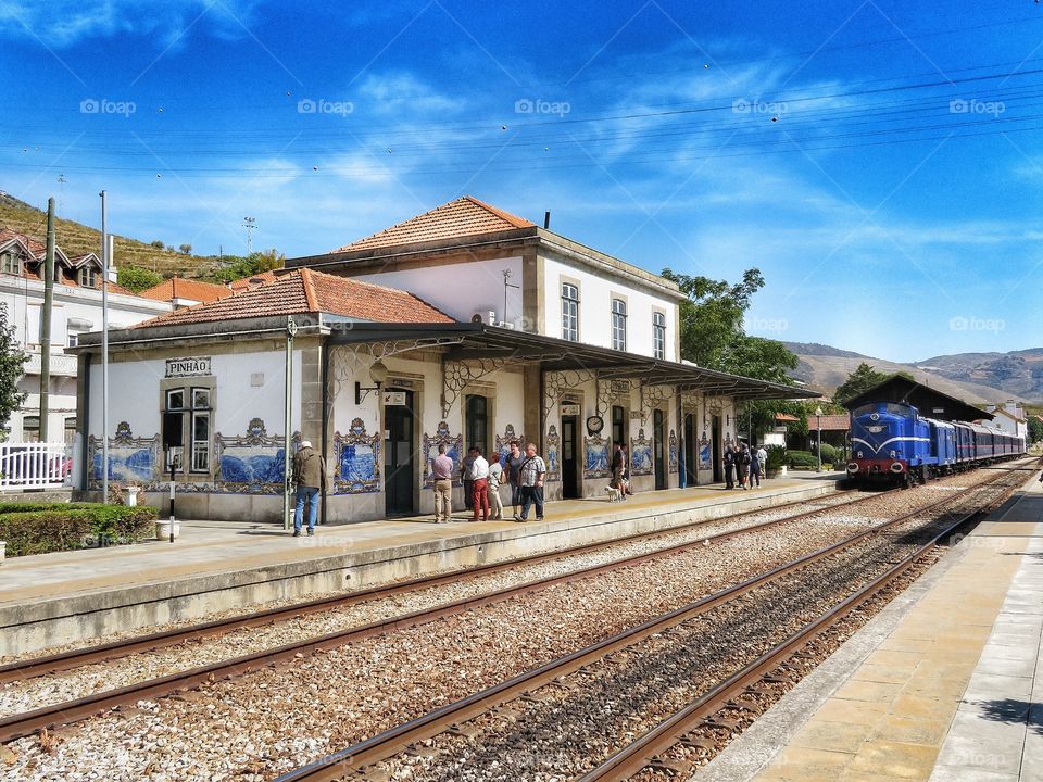 Pinhao train station Douro Valley Portugal