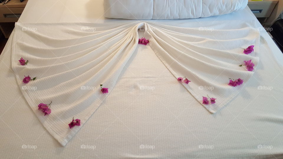Flower in bed