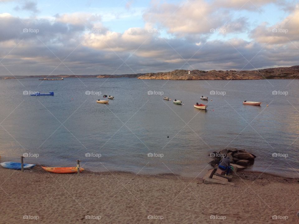 Sunset at Ramsviks camping. We had a perfect week at our vacation at Ramsviks camping in Sweden. 