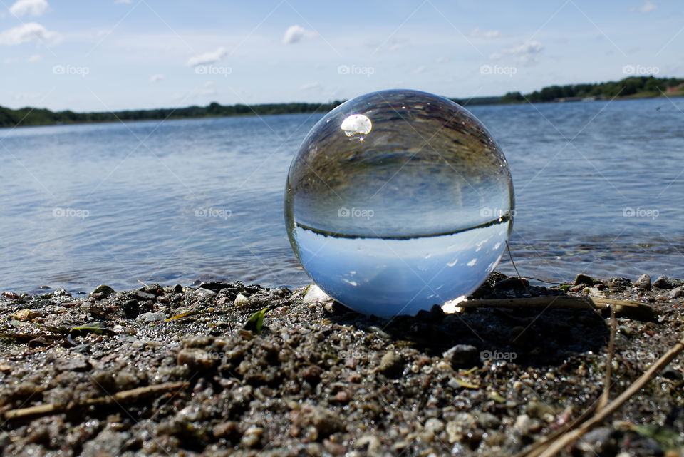 Lensball am see