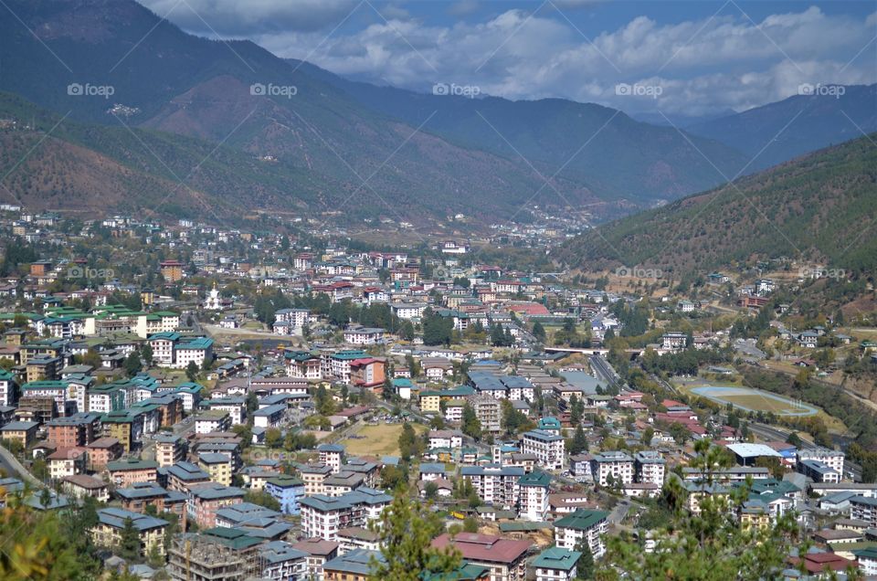 peaceful Thimphu city