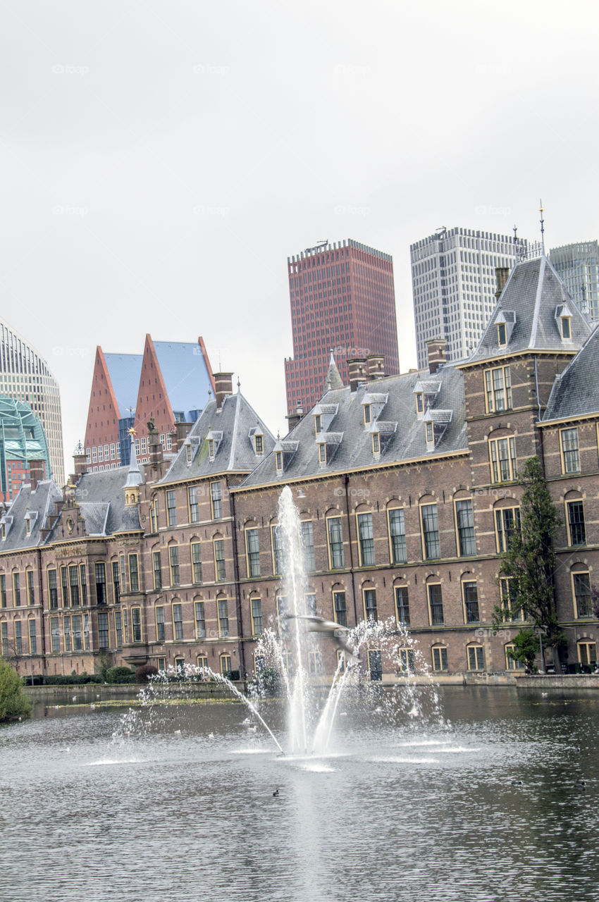 Binnenhof Building At Den Haag The Netherlands 2018