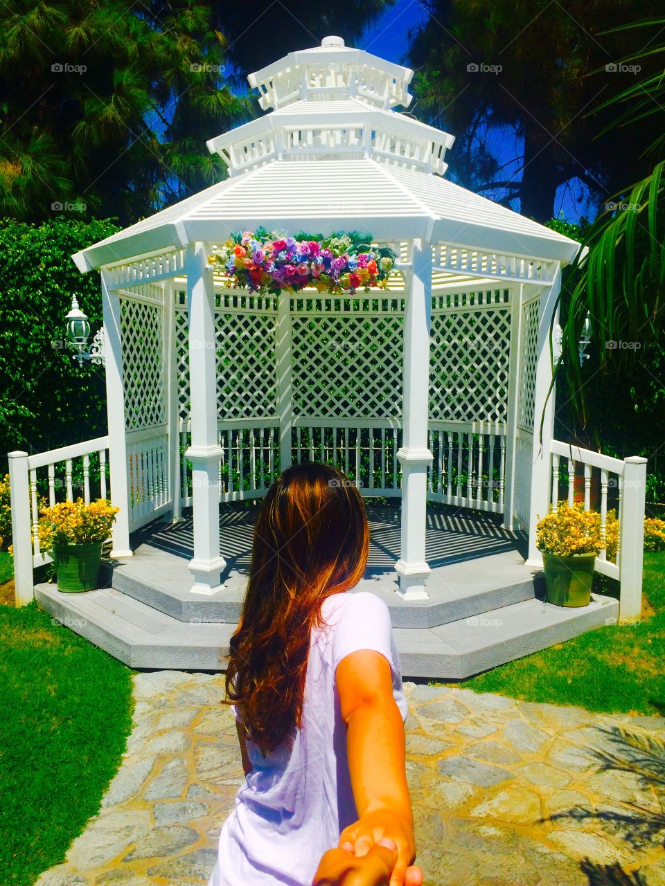 Follow me to the wedding gazebo 