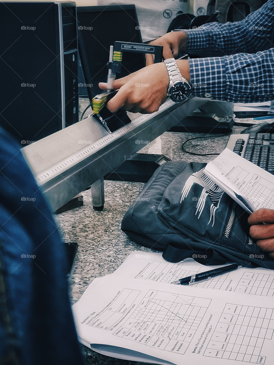 Application of Newton's laws of motion.