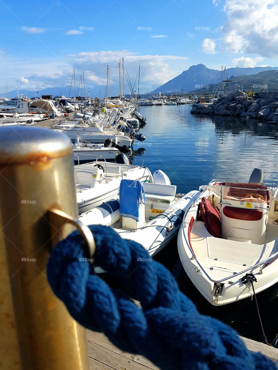 Boats and sky