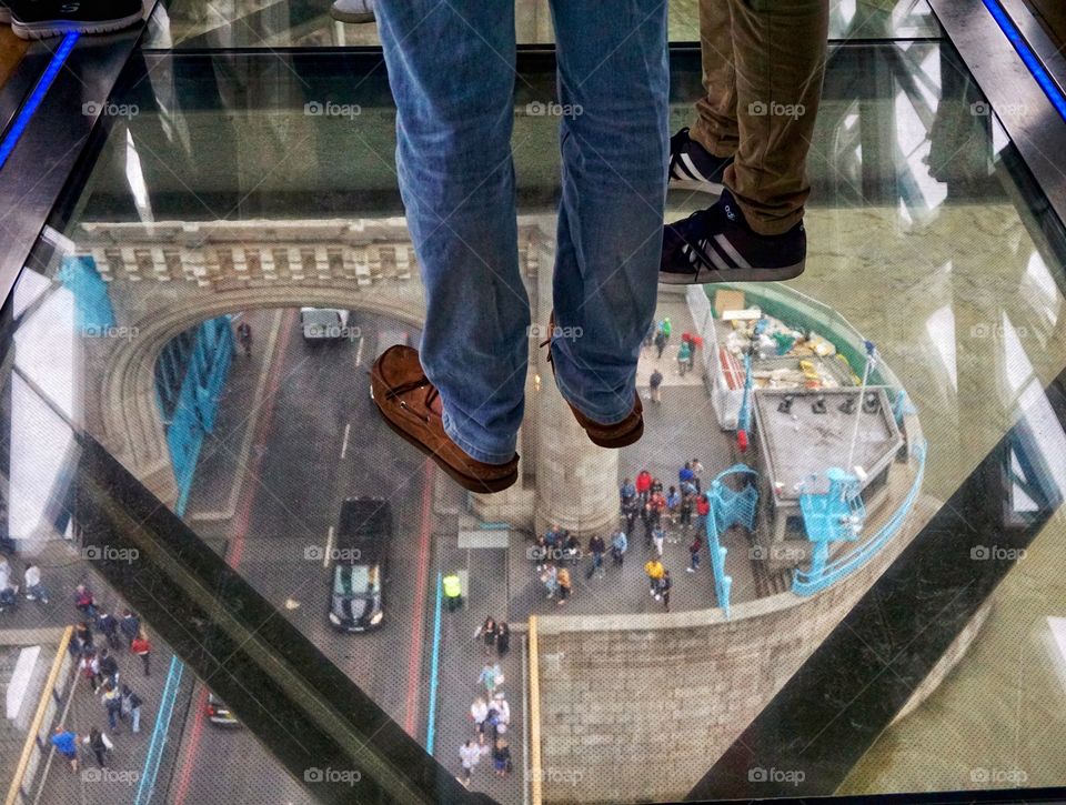 Glass Floor inside Tower Bridge Experience .London