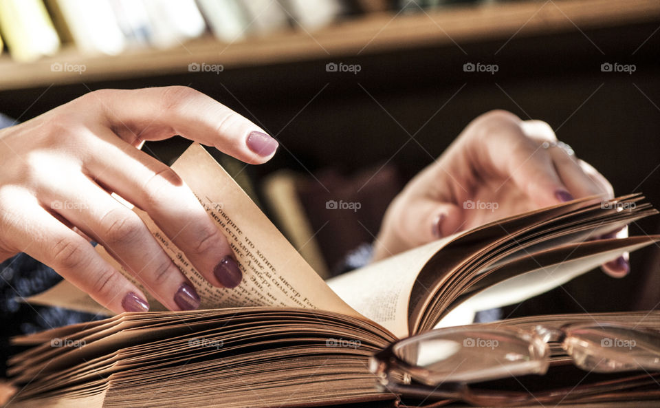 girl reading a book