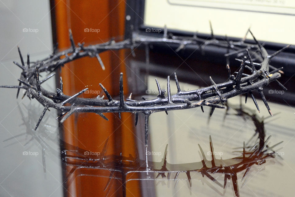 Crown of thorns at the Misi Museum, Muntilan, Central Java