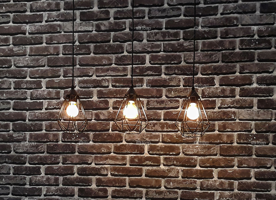 lamps near wall