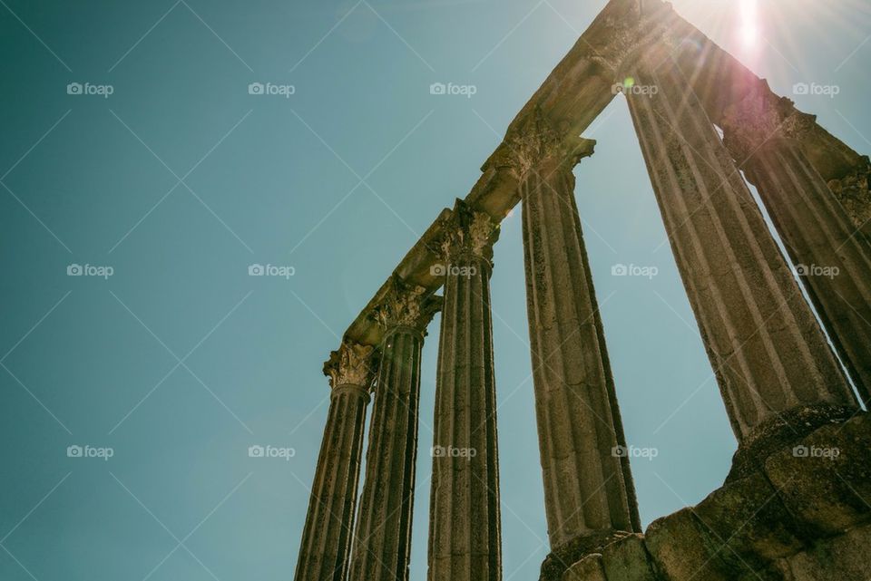 Columns at a roman temple