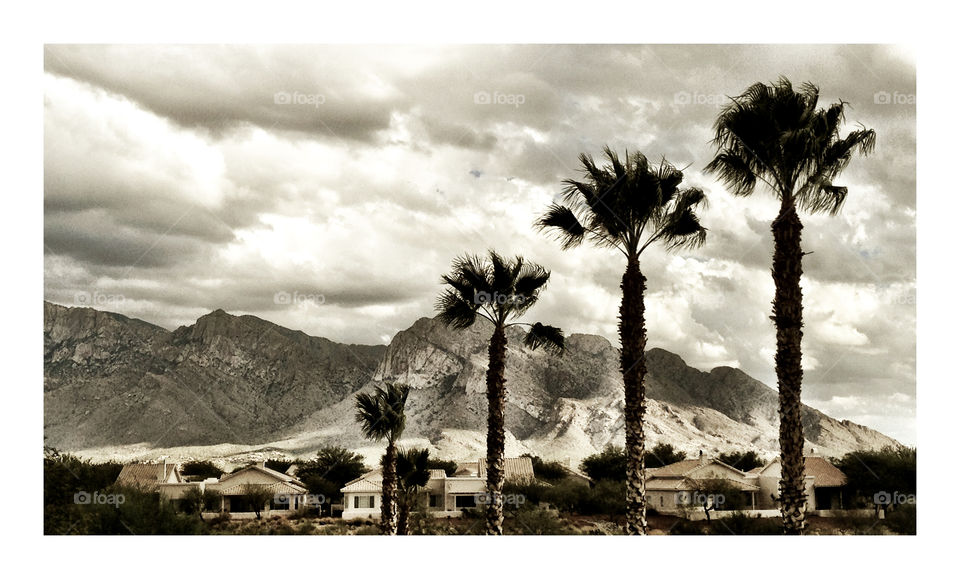 white black cloudy desert by mcr