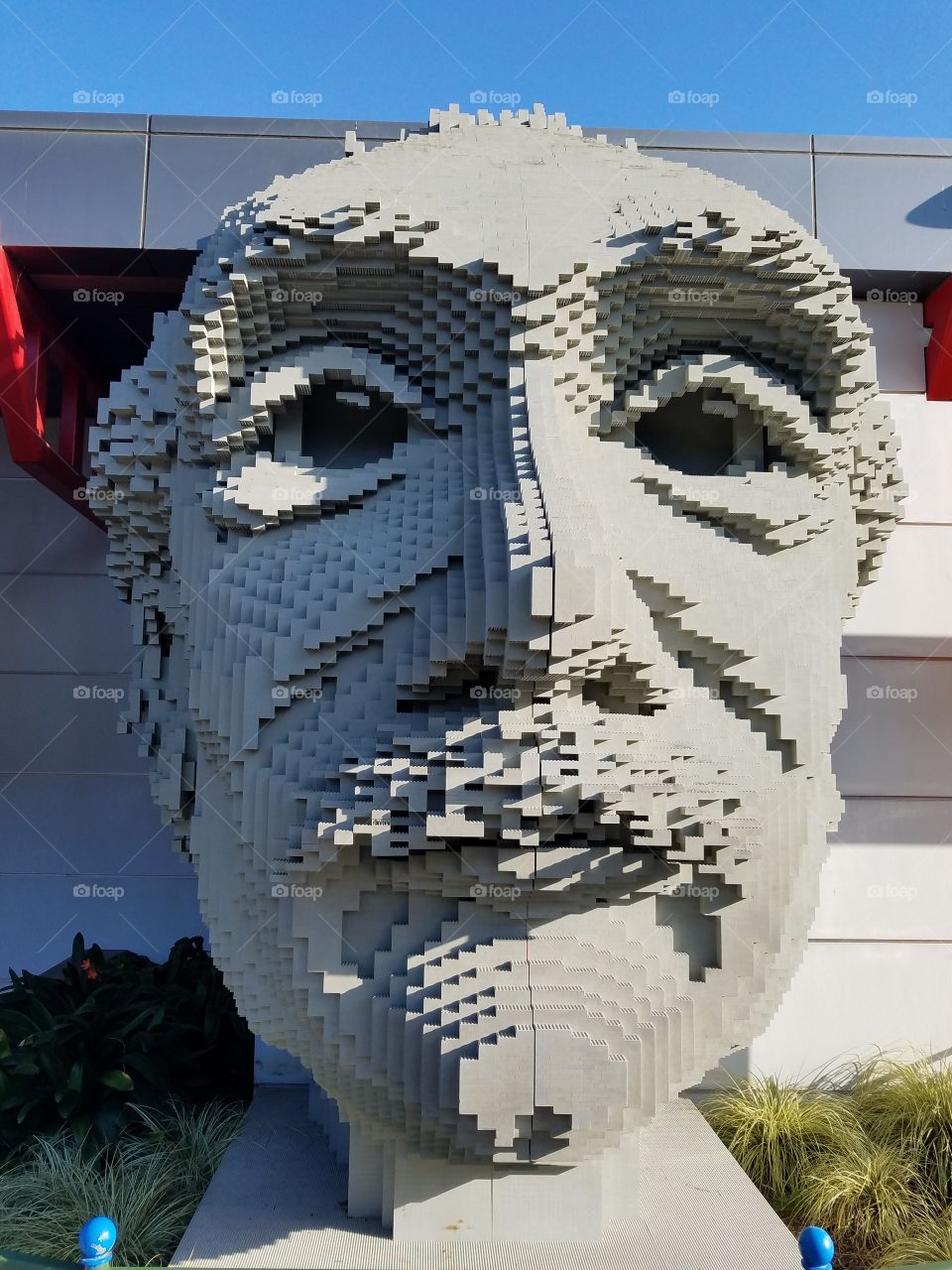 Lego Albert Einstein Sculpture
