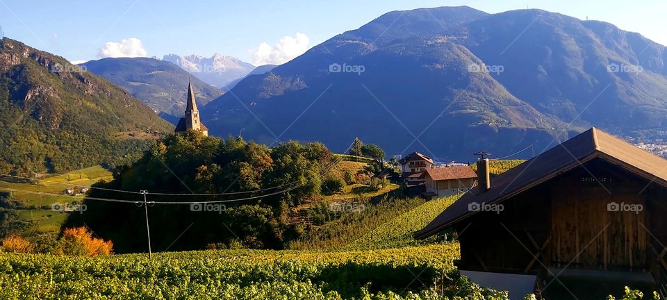 mountain colors sunset