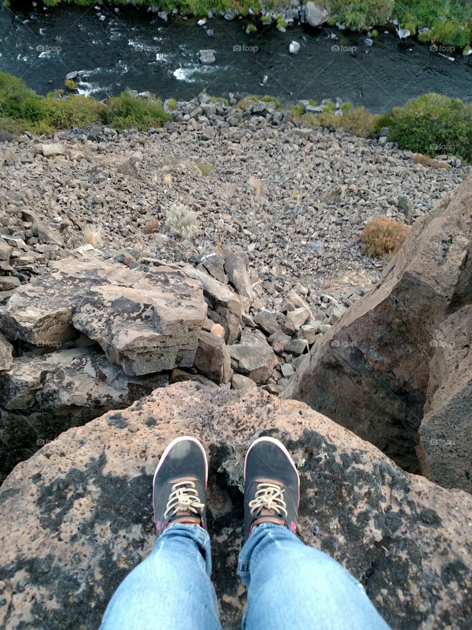 Standing On The Ledge Of The Canyon