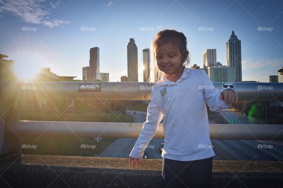 City, People, Sky, Light, Sunset