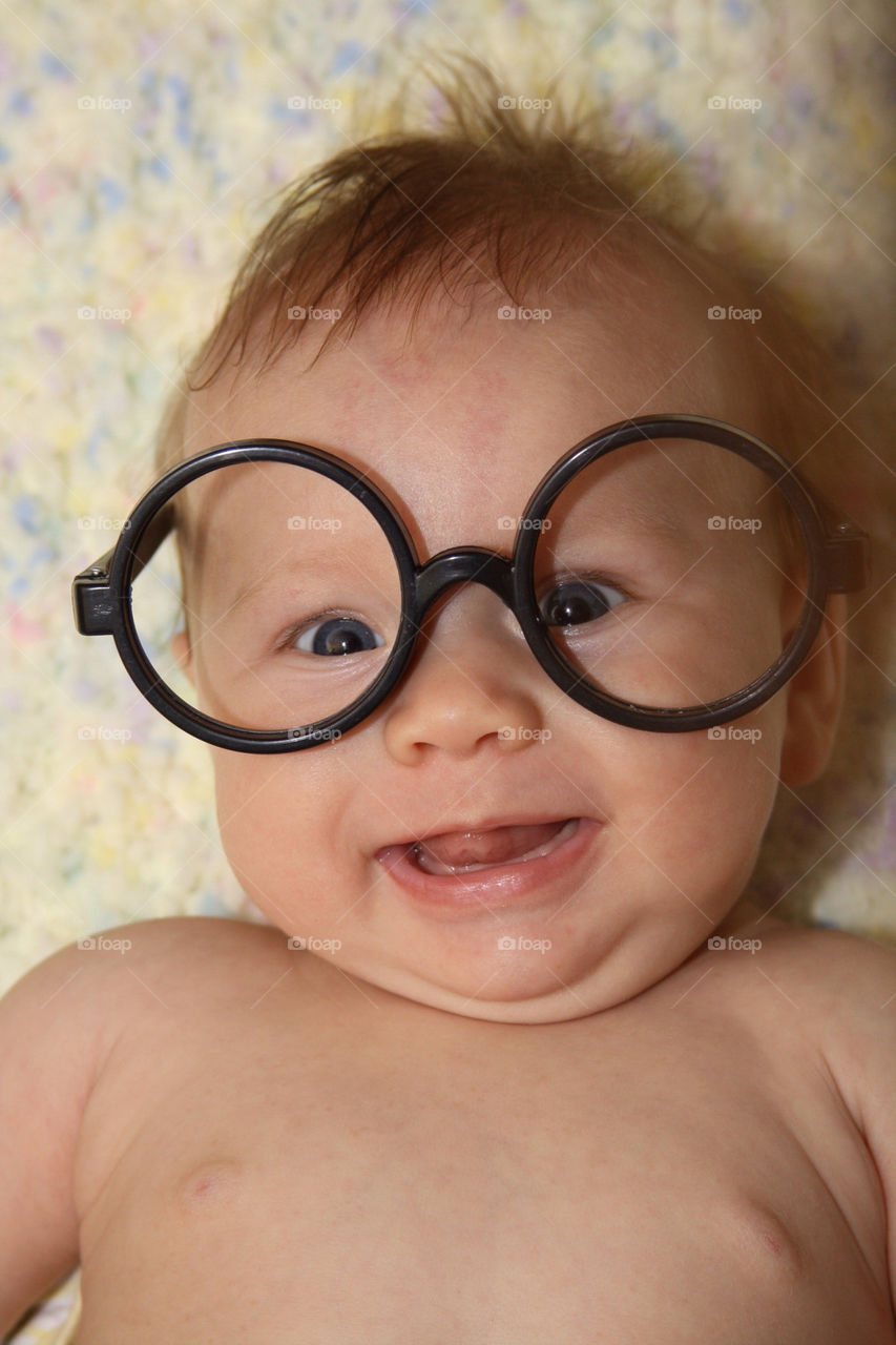 glasses baby smile harry by colvinm