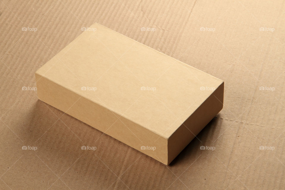 Black brown Cardboard box