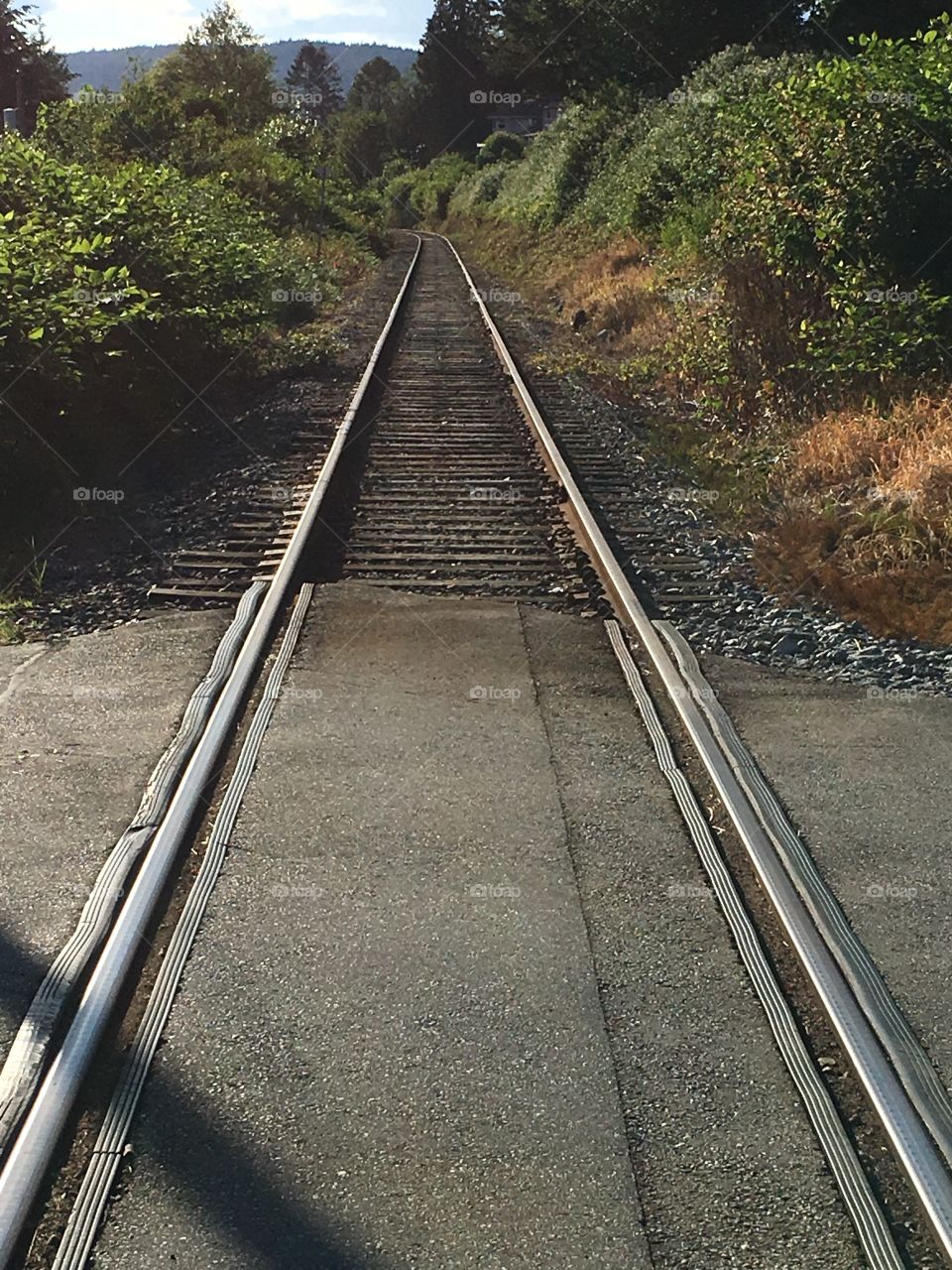 Train track perspective 