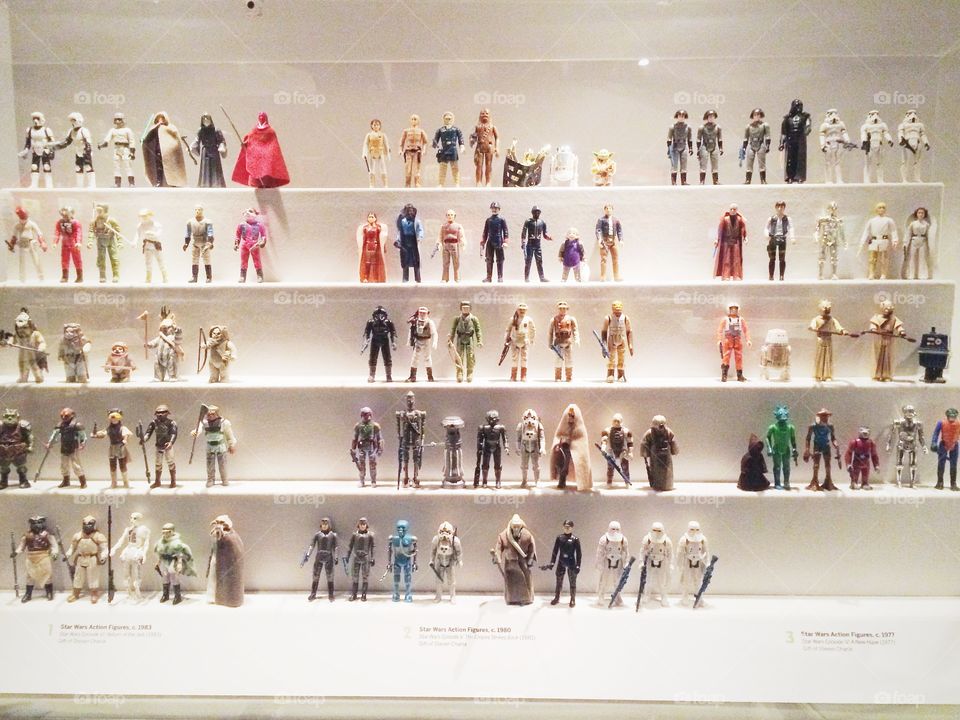 Star Wars Action Figures. Star Wars Action Figures on display at The Museum of the Moving Image