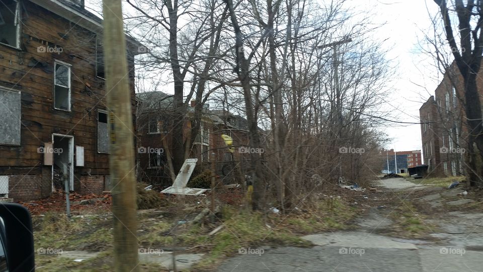 Abandoned Housing, Detroit Michigan