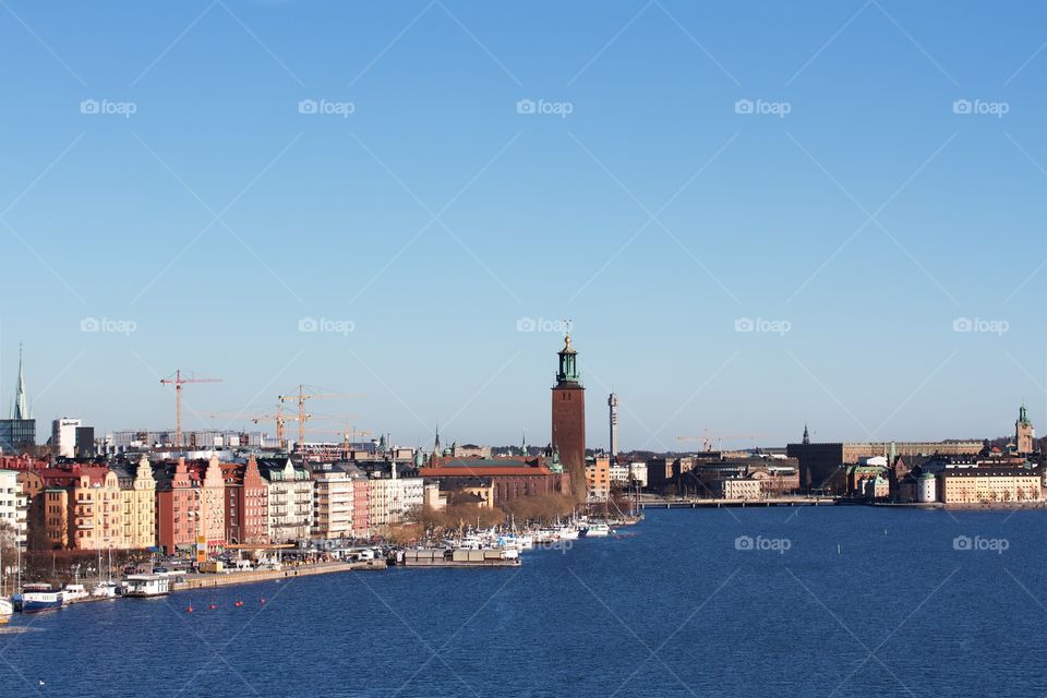 Stockholm in my heart 
from the North Bridge (Västerbron) in Stockholm, Sweden