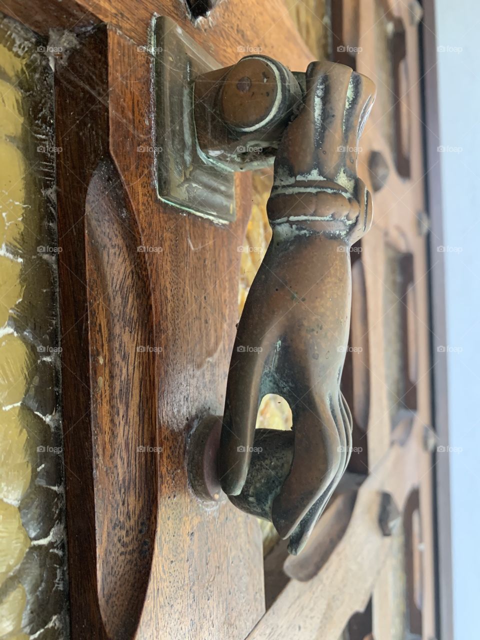 hand front door