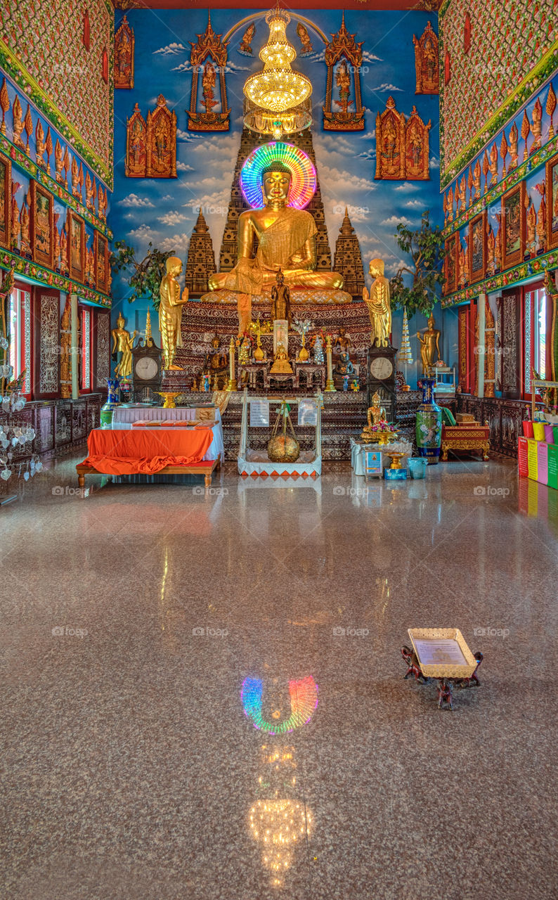 Beautiful Big buddha in Thai church