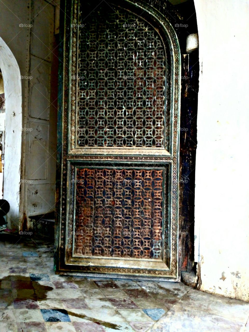 Big  doorway of city palace .