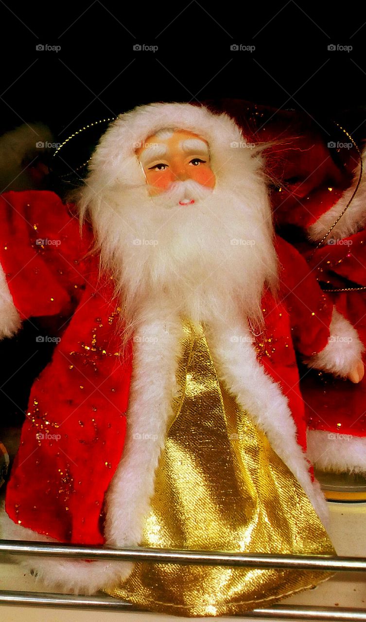 Santa Clouse doll in closeup