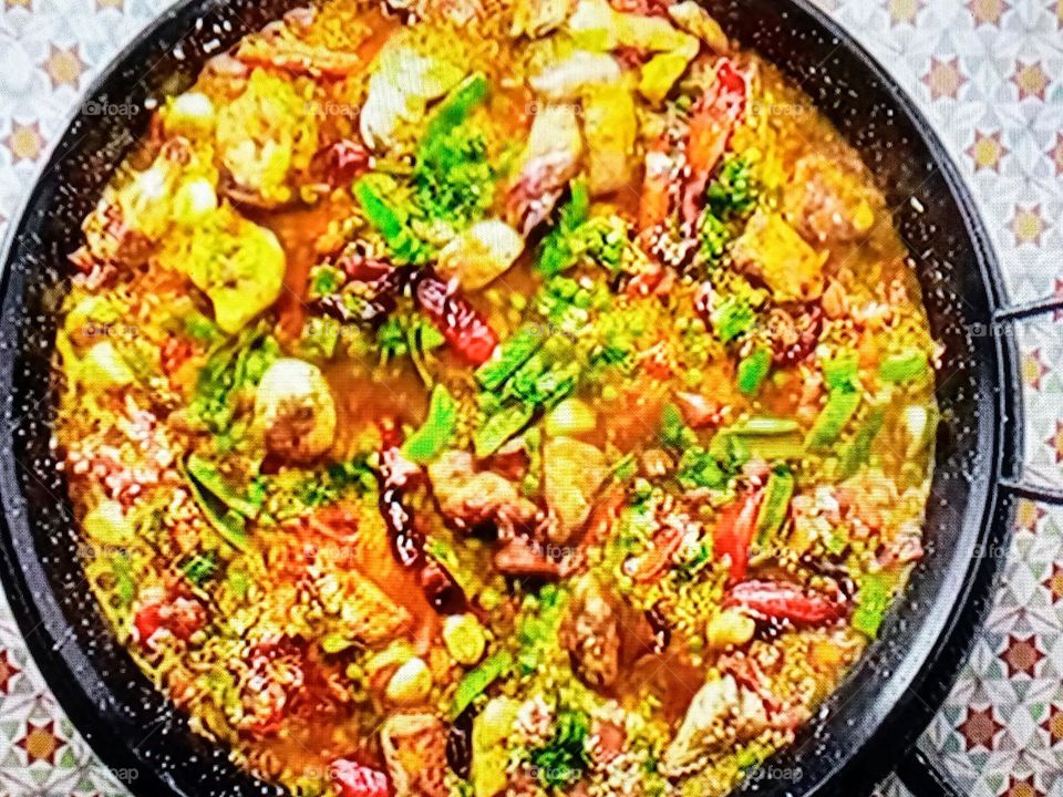 Delicious paella