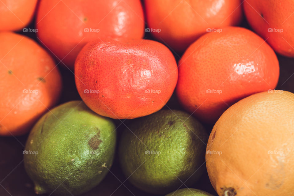 Fruits in colors