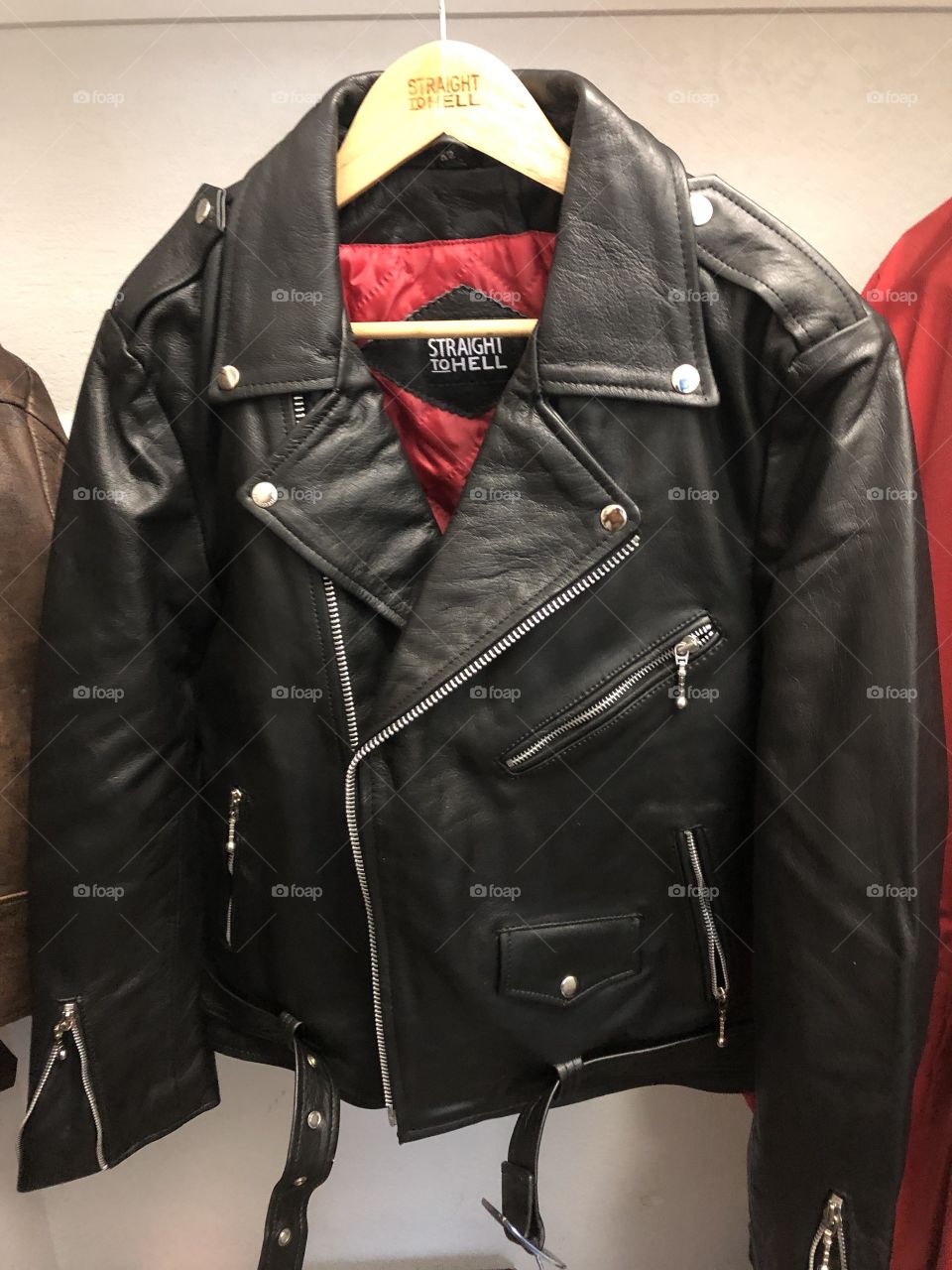 Fresh out of the box... a classic leather jacket