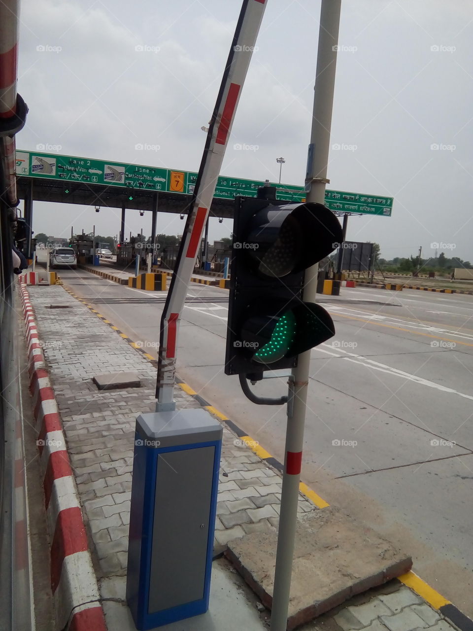 a seen of toll plaza